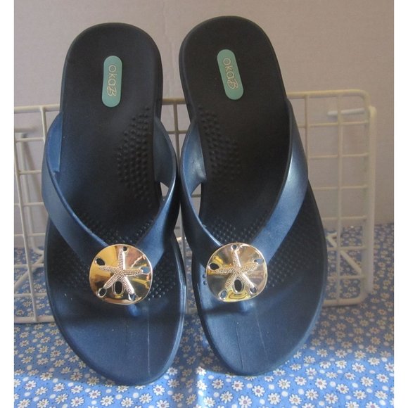 OkaB Sandy flip flips size ML 8-9 - Picture 5 of 8